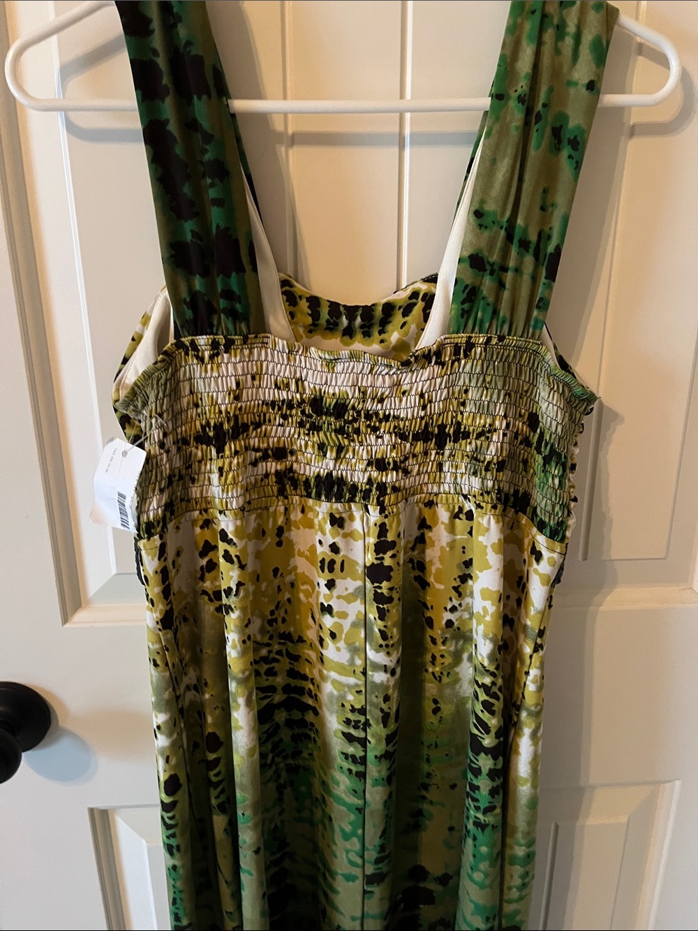 Rabbit Rabbit Rabbit Green Patterned Sleeveless Midi Dress - Picture 2 of 4